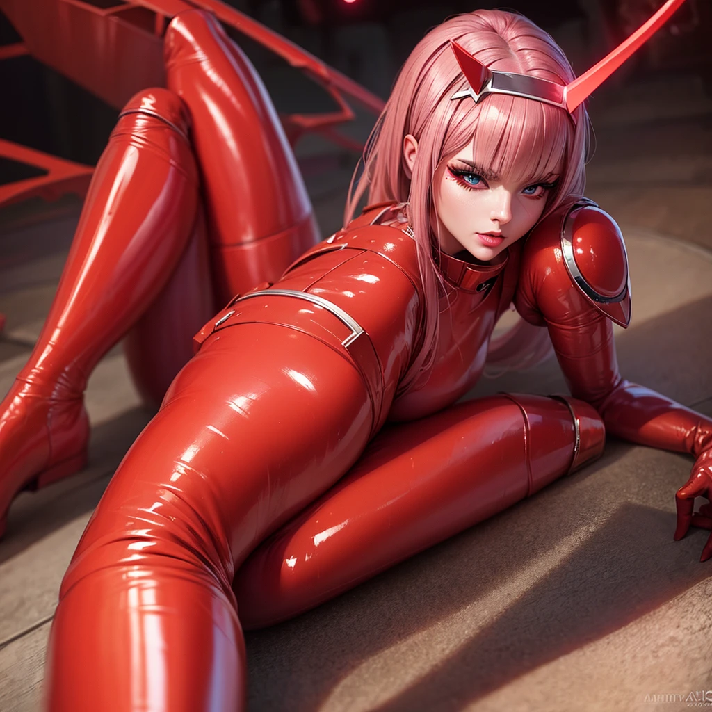 best quality, masterpiece, (realistic:1.2), 1girl, strawberry blonde hair, red eyes,Front, detailed face, beautiful eyes, bat wings, sitting one floor, bats, blue bodysuit, ponytail, vampire, cloud, moon, solo, high quality face, tech bodysuit,