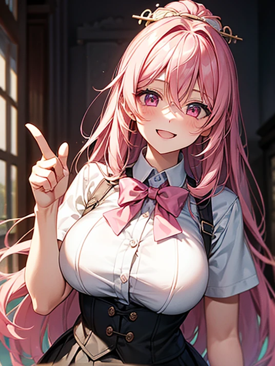 ((top quality、8k、Masterpiece:1.3))、1 girl、slim abs、sofa、Super detailed face、exquisite eyes、double eyelids、非常full, big breasts、full, big breasts、huge 、tidy 、white hair、Long hair with a ponytail、a smile、 Low female genitalia visible through skirt、an 18 year old female、pure white shirt、Unbutton and unfold shirt、Navy blue ribbon at neckline、Dark Blue Pleated Micro Mini、Sexy、Peepers、Beautiful graphics、sunny street、show me your whole body、Beautiful fit photos、permanent、Not wearing、Nipple fluoroscopy、even under a shirt,The shape of the nipples is also very obvious.、No、No、Detailed female genitalia shape pantyhose missing、(facing forward)(((cheeks flushed、embarrassed expression)),(((The skirt was rolled up by the wind)))、Show female genitalia、、background depth of field、Please select one'Skirt in the crowd、Pink heart tattoo on belly、open mouth、Sticking out tongue、Pee yourself