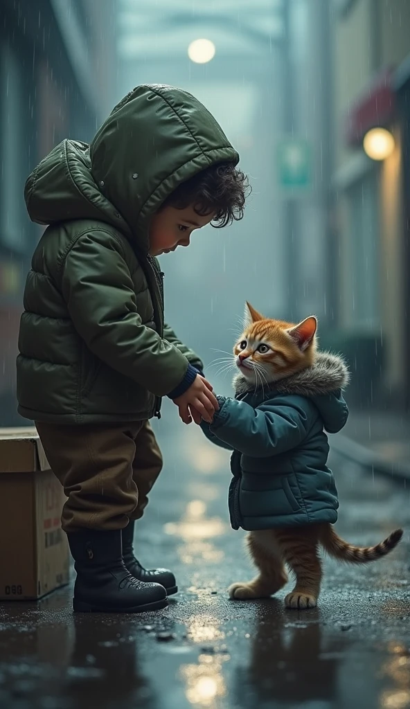 I have two little kittens, a cute little cat, cute kittens, Cutest, Incredibly cute, Adorable and cute, And cute and lovely. They are walking down the street with backpacks, Walking together, commute, Proudly walk down the street, And the cat is walking. They are cute in the style of 🍂 and 🍁, Adorable and cute, Cute and adorable, oh, nice and cute. They are known as real-life Tom and Jerry.