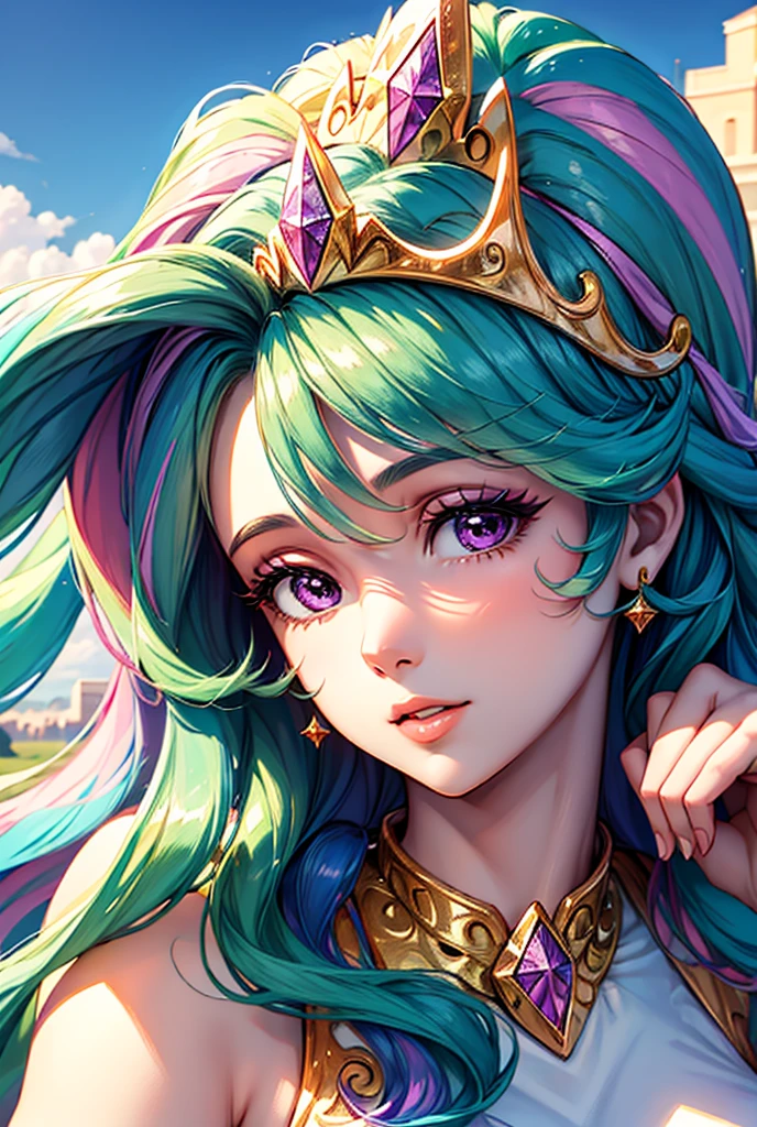 princess_celestia, crown, regalia
