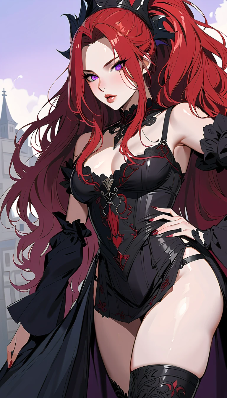A beautiful girl wearing a cloak that covers her body, with the appearance of a succubus. She has a blush on her face. The cloak is made of dark flowing fabric, giving it an ethereal and mysterious feel. The girl's eyes are captivating, with a mesmerizing gaze. Her lips are lush and seductive. The overall image quality is of the highest standard, with ultra-detailed features and a photorealistic rendering. The color palette is dark and moody, with deep shades of red and black dominating the scene. The lighting is dramatic, casting shadows on the girl's face and accentuating her features. The artwork showcases an artistic style that blends elements of fantasy and horror, creating a visually compelling composition.