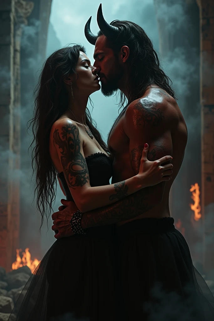 Alastor and lucifer having sex, nsfw more intense demon succubus incubus sexual encounter.
