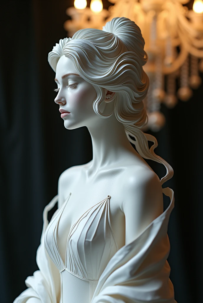 a beautiful woman, glass, translucent, glowing, photorealistic, intricate details, chiaroscuro lighting, high contrast, cinematic, dramatic, elegant, sophisticated, ethereal, mystical, mesmerizing