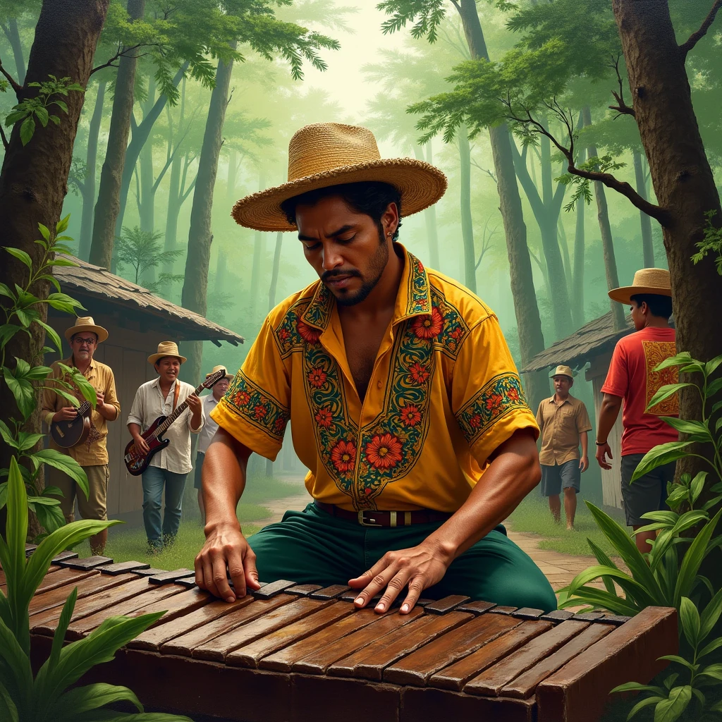 Colombian marimba