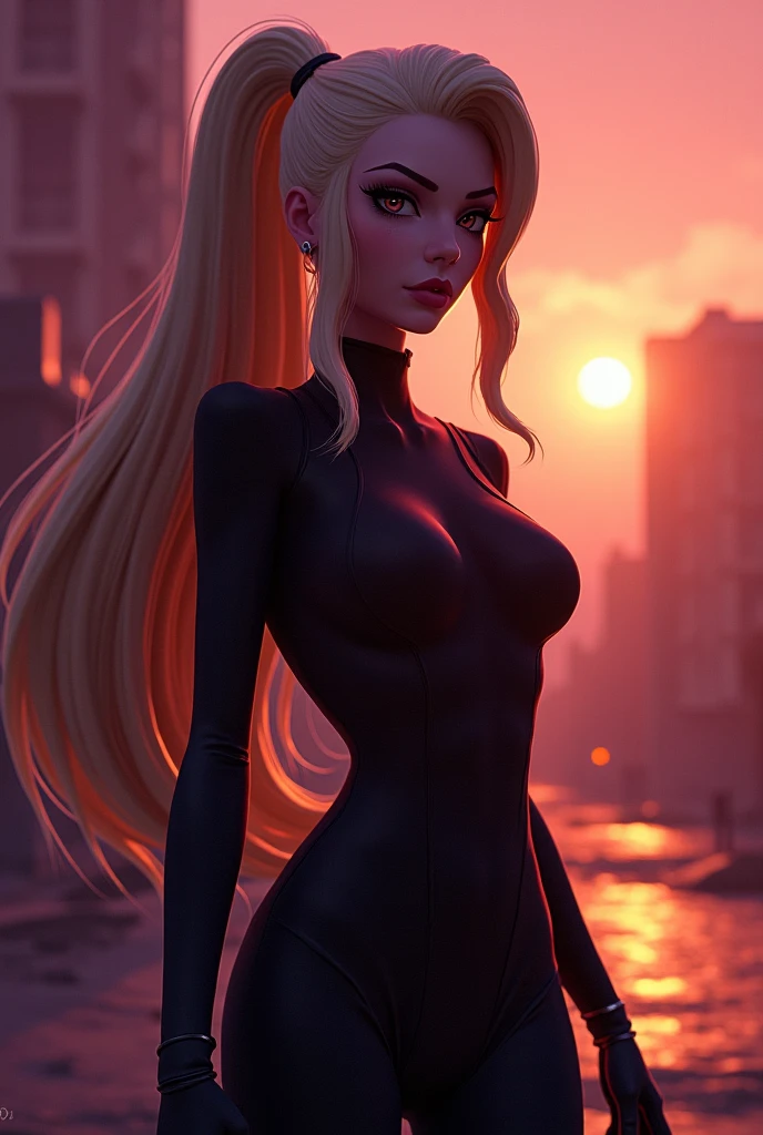 eqg sonata dusk ponytail as lex luthor michael rosenbaum female with a handgun