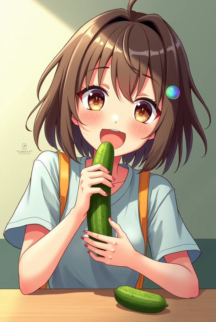 anime girl with a big dille in her mouth, seductive anime girl, ecchi, beautiful alluring anime teen, rei hiroe, fubuki, kuvshinov ilya, ecchi anime style, kuvshinov, oppai, ( ilya kuvshinov ), rin, | fine detail anime, cel shaded anime, shoujo,Sadako Toshi dentsu hentai 