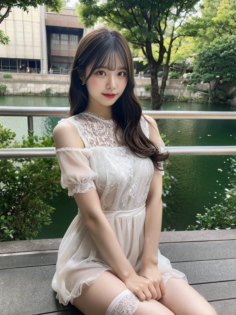 ((Attention to detail)),(Super detailed), 非常に詳細な CG ユニティ 8K 壁紙, Highest quality, 8K, (11 years old)、(girl)、Two people、Fluffy long hair,、Mid-chest、((Beautiful Skin))、((Beautiful legs))、((Thin legs))、((smile))、sea,Summer outfit、
