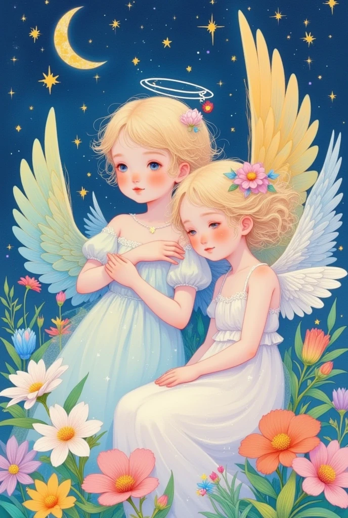  1 boy,1 Girl,Angel,Angel and devil,Angel  Wings , artist name,asymmetrical  Wings ,bird,bird  Wings ,black  Wings , blue eyes ,blue flower,blue  Wings , blush,flower束,brown  Wings ,butterfly  Wings ,茶flower,new moon,daisy,Outdated,Devil Boy,demon  Wings ,detached  Wings ,Where,Elf,Fairy,Fairy  Wings ,fake  Wings ,feathered  Wings ,feather,flower,glowing  Wings ,green  Wings ,hair flower,Headdress,Halo,Happy,Hibiscus,Hold,Hold flower束,Hold flower,jacket, they have shami ,leaf,lily \(flower\),lily of the valley, looking at the audience ,莲flower,low  Wings , male focus ,mini  Wings ,multicolored  Wings ,multiple  Wings ,orange flower,Pegasus,pink flower,pink Rose,pink  Wings ,plant,Pointed ears,purple flower,rainbow,red flower,red Rose,Rose,Short hair,Single wing, alone,shine,spread  Wings ,Star \(Sky\),Star \(symbol\), traditional media,transparent  Wings ,tulip, upper body,flower瓶,Watermark,white feather,white flower,White hair,white  Wings ,有 Wings 的胳膊, Wings ,yellow flower,yellow Rose,yellow  Wings 