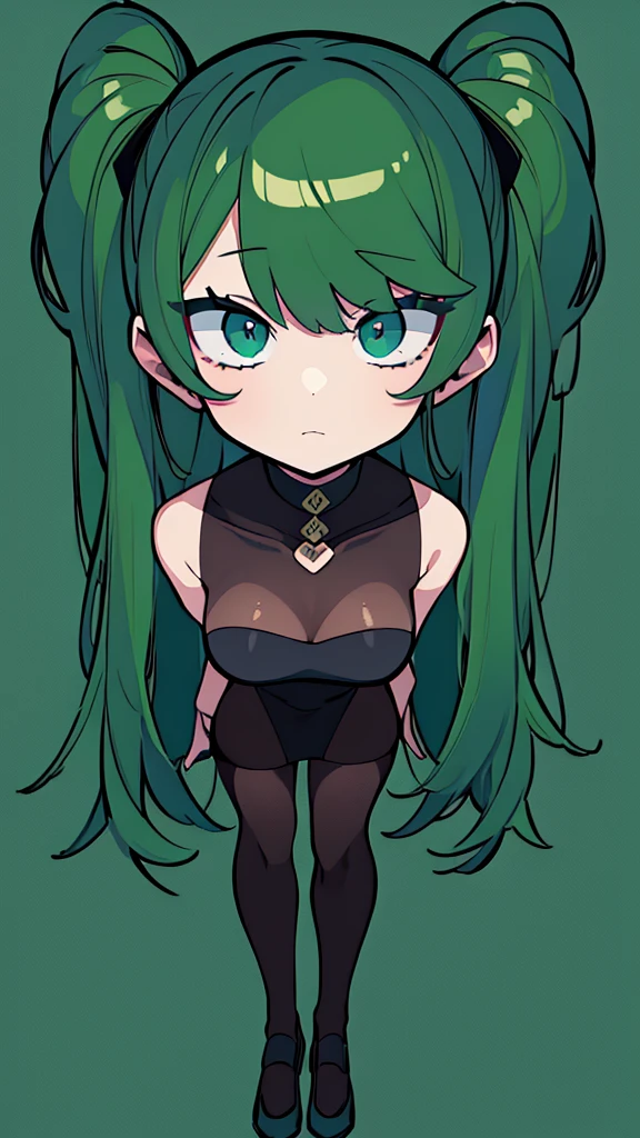 antlers black bra black panties blush bra braid braided bangs breasts cowboy shot drey525 earrings female flower green hair green nails hair flower hair ornament horns jewelry large breasts long hair looking at viewer mole mole under eye navel open mouth panties panty pull solo underwear white background yellow eyes