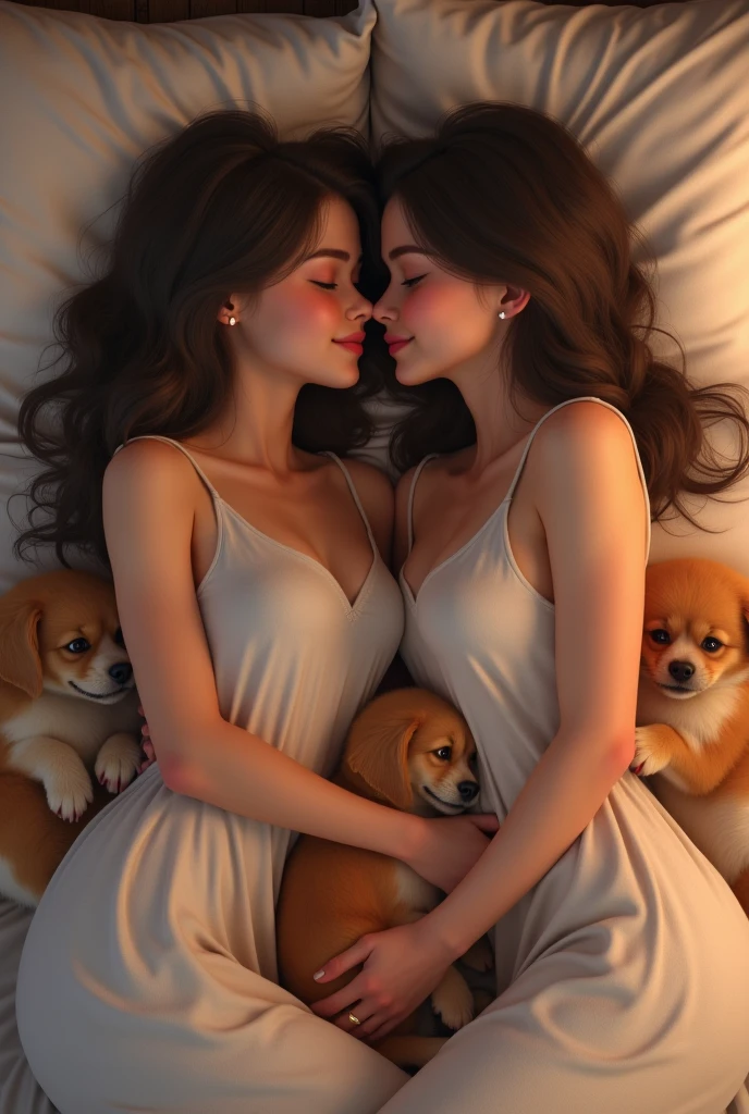 women making love with king dog at house cat