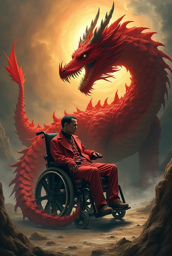 a dragon noodle in a wheel chair logo