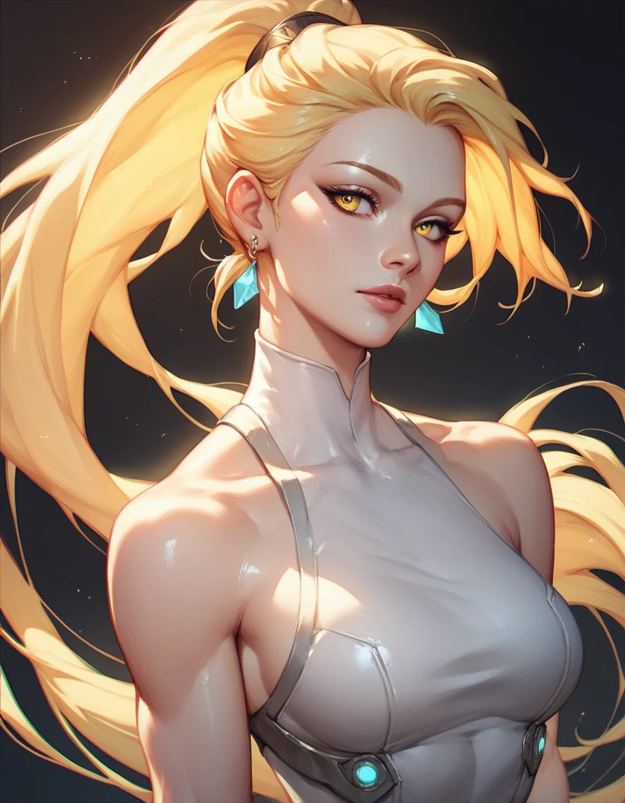 Ultra-Real 8K, (((Gentle female domination))), Detailed eyes, 40-year-old woman, Balanced face, (((Lusamine))), Yellow Hair, Voluminous Hair, Hair spread out widely, smile on the lips, looking at viewer, tall, Amateur wrestling venue, No spectators, ((Large woman in fitness wear), (((hyper massive, Muscular))), ((Huge muscles,)), ((Strongest Pose)), Showing off muscles, front, whole body