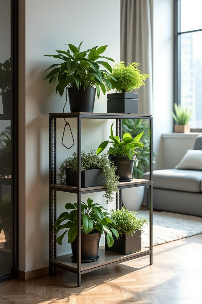 Designer indoor flower rack - SeaArt AI
