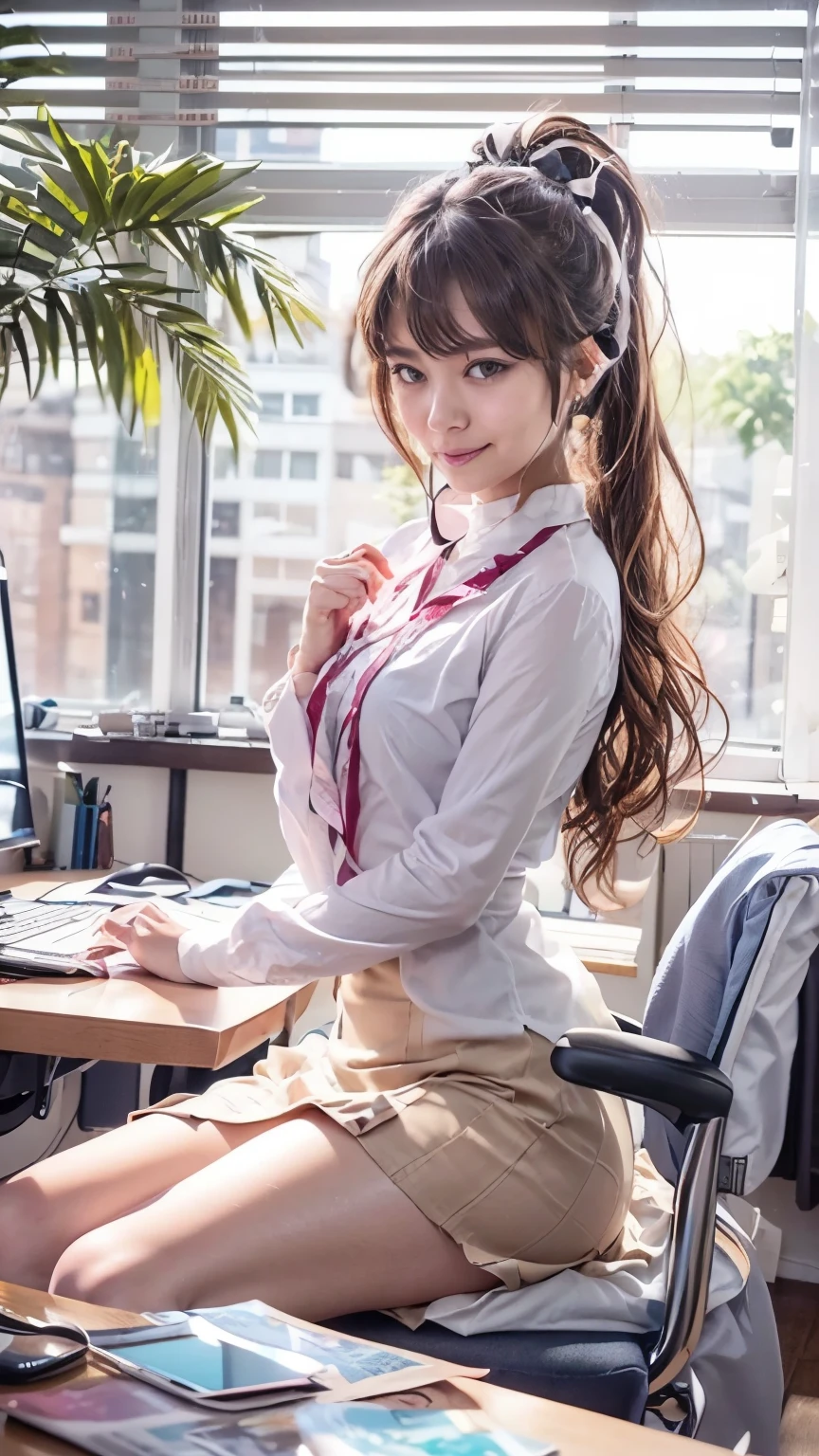 jeanwanwan, a woman working in office <lora:jeanwanwan2:1>