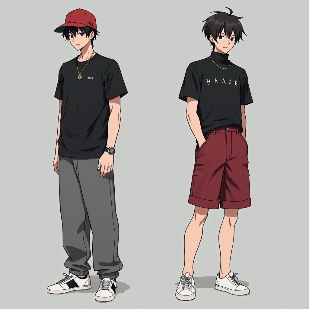 A wave black haired boy, 11 years old, brown eyes , 3d game style, multiple expressions and poses,
character sheet, full body, white T-shirt, green cargo pants, white shoes