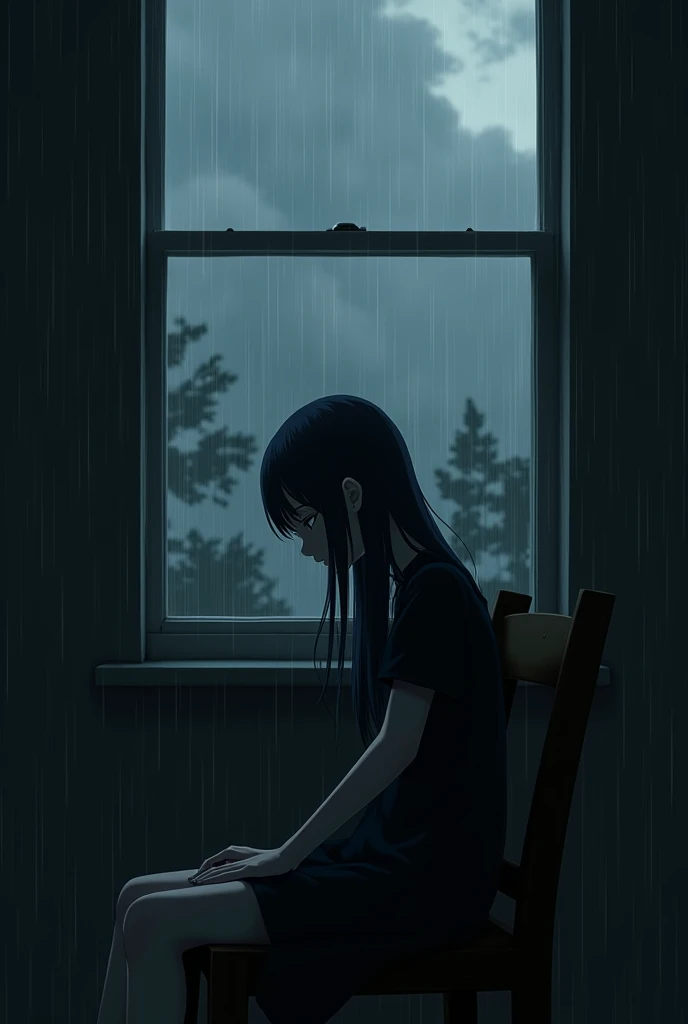 Best picture quality, masterpiece, ultra high resolution, (fidelity :1.4), photo, 1 girl,[(sadness)],white shirt, Dim, dark, desperate, pitying, pitiful, cinematic,tear,teardrop,(Torn clothes:1.5), (Wet clothes:1.4), bare shoulders,Real rain,wet hair,..