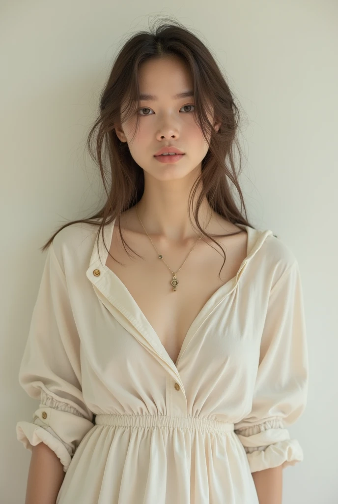 fashion brand, oversized shirt,black, flowers, bouquet. , photo studio, brand, collection,