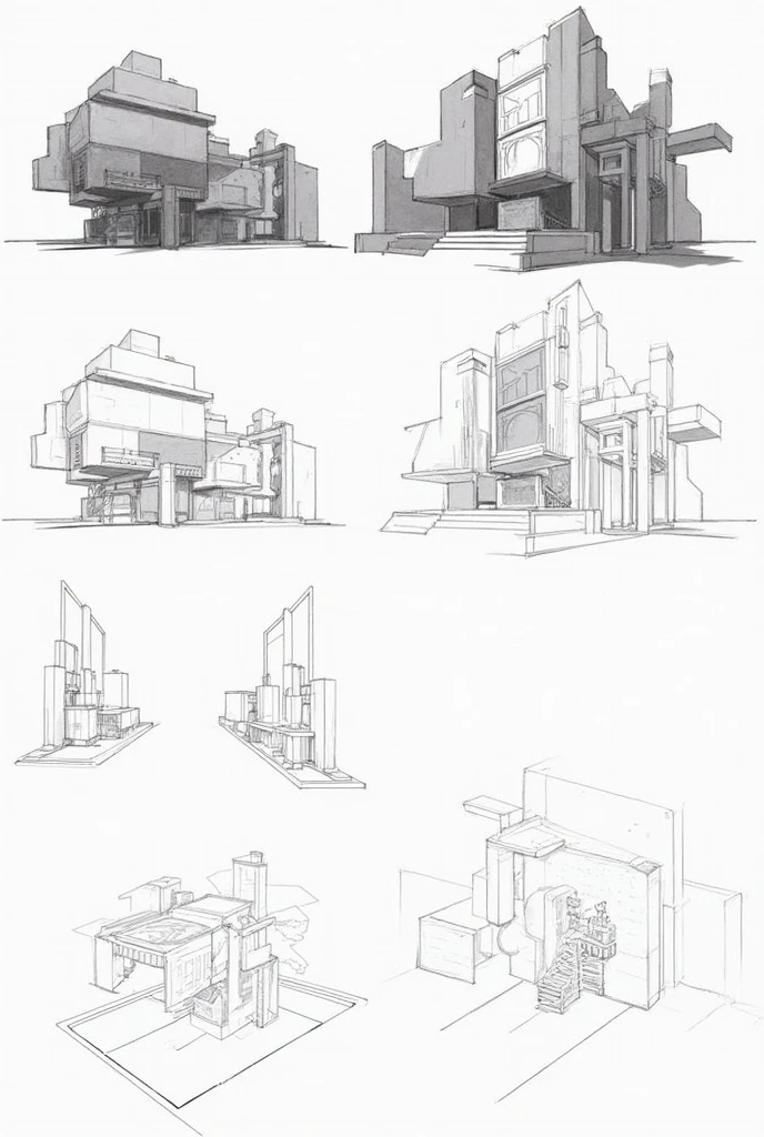  Sketches to be made :
1. * Formal Structure , active, visible*:  2 sketches .

2. * Formal Structure , active, invisible*:  2 sketches .

3. * Formal Structure , Inactive , invisible*:  2 sketches .

4. * Semiformal Structure, active, invisible*:  2 sketches .

