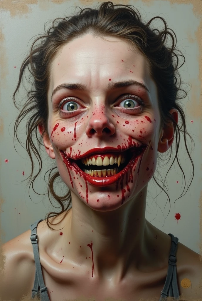 Horror, body horror, ultra realism, 4k, beautiful woman, deformed body, nikon, HDR, photorealistic, professional photo, disgusting, creepy, nightmare, disturbing, junji ito