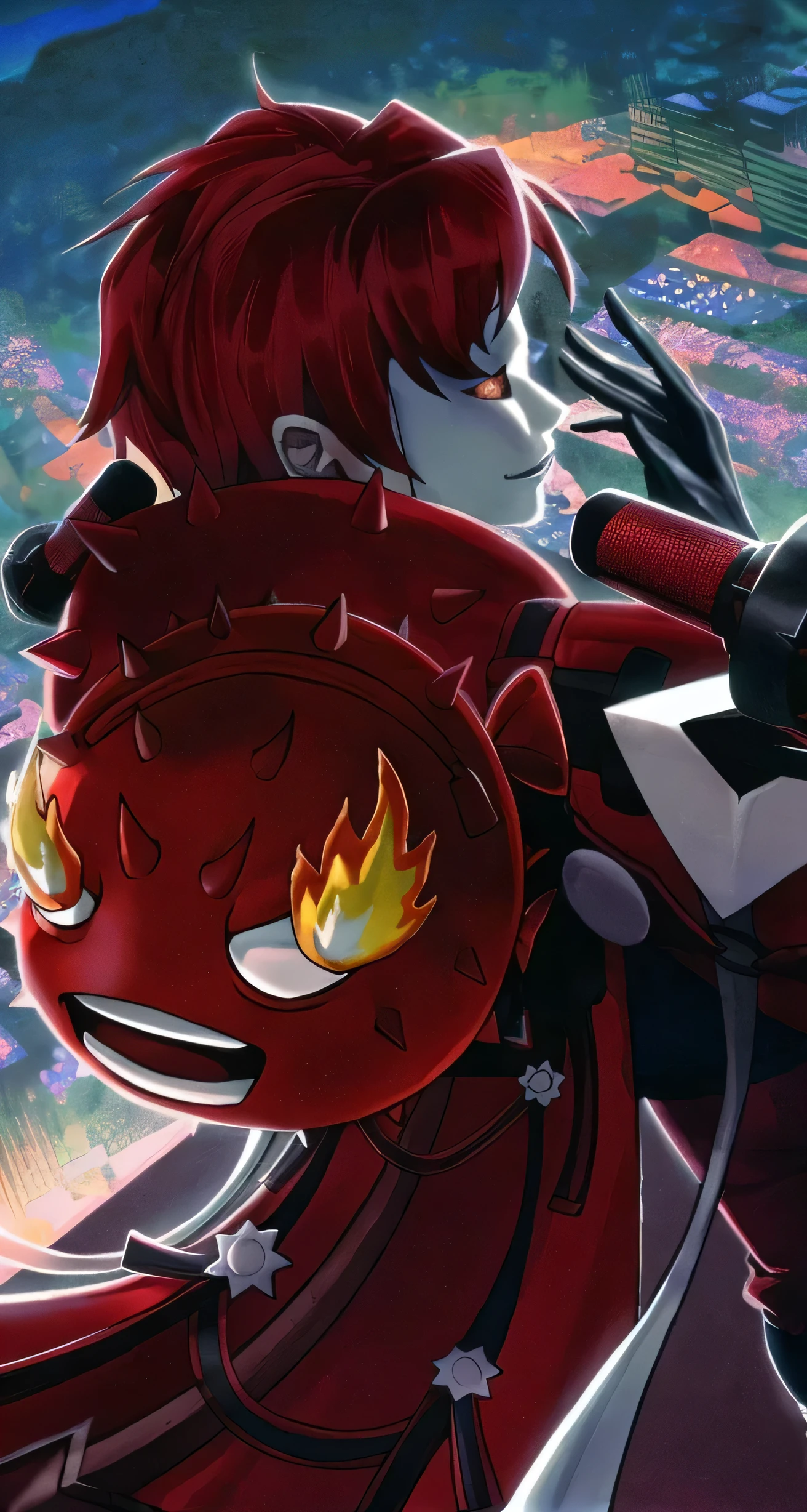 A young boy with devil-like wings is wearing a hero suit,Mouth wide open with expression of pain,Sweating and drooling profusely,Semen dripping from his huge erect ?????,A strong, well-trained body like a bodybuilder,A large amount of ,Orgy,self-sucking,Masturbation,Hero Suit,Crying face,Devil Body,Biggest muscles、Across the muscle,Face facing up,rape,dorsal position,The people around me are regulated by Venom.,