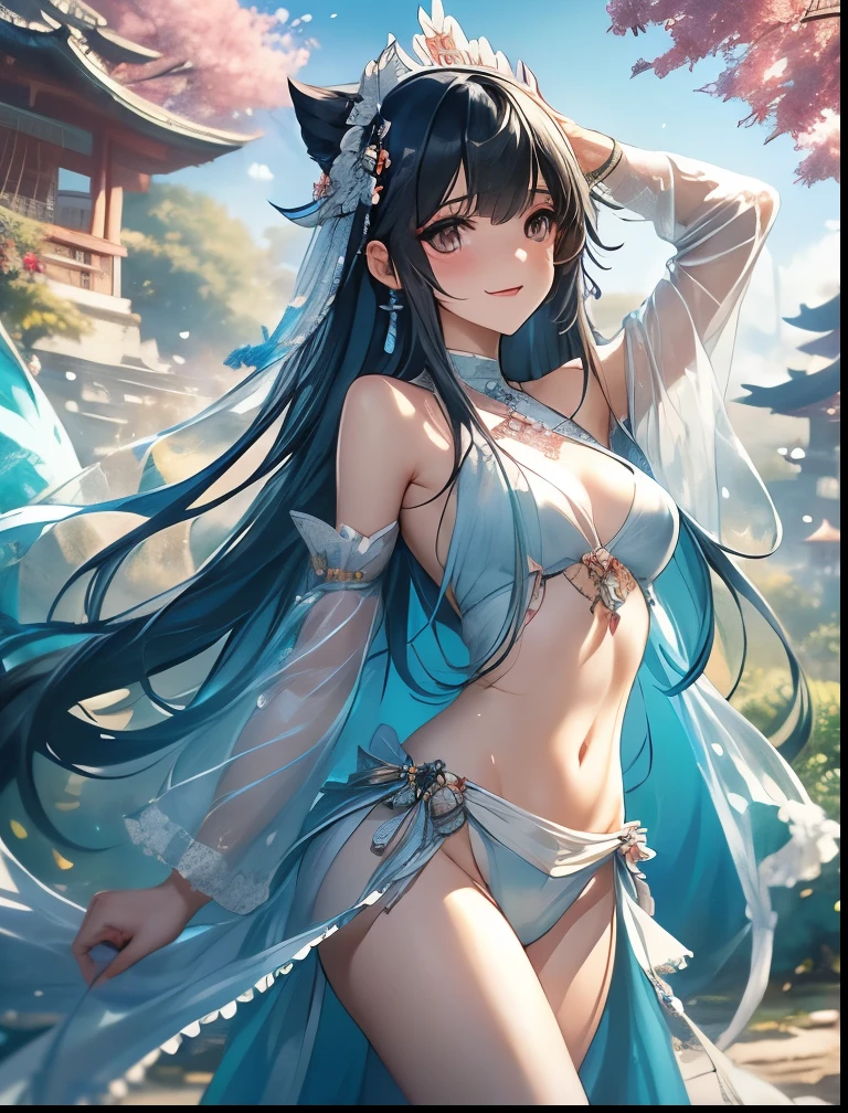 (tmasterpiece,Need,1girll,Solo,The details are complex,color difference),Majestic witch, Genshin Impact witch,火焰, icecreen, ventania,raiden,Ethereal, perfect setting, 、((Cherry blossoms fall on the background,Night background)), trending on Pixiv trending on civitai perfect composition professional quality high resolution perfect contrast perfect lighting,Azur lane Toned ripped perfect hands perfect fingers perfect breasts perfect hair perfect face perfect body A tall and beautiful woman, Plump body, Big breasts, light blue glowing eyes, Cold expression, proud posture, Straight chest, lilac skin, purple facial tattoos, silver tied hair, Exposed chest, Exposed shoulders, Exposed navel, Bare with thighs, looked up at the camera, left sweat beads on her body, Wet body,((((pantyless)))),(((trousersless))),(((didn't wear socks))),(((No skirts))),((No shoes))),(((dynamicposes)))