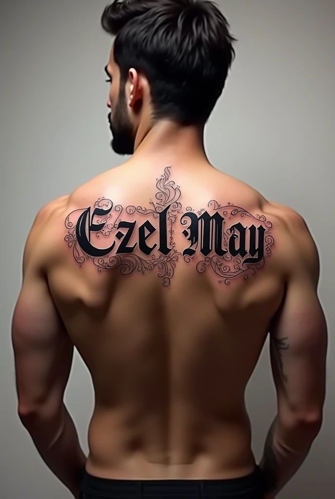 Tattoo for a man with the name Emilia