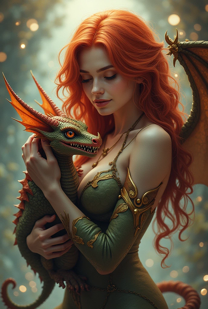 (best quality,4k,8k,highres,masterpiece:1.2), ultra-detailed, realistic, naked sexy dragon woman with red glittering scales, long fiery red hair, very playful but mischievous smile, naked, nude, detailed crotch, detailed vulva, detailed pussy, sexy pose, spread legs, spread pussy lips, playful, bi-coloured eyes, heterochromia, lustful