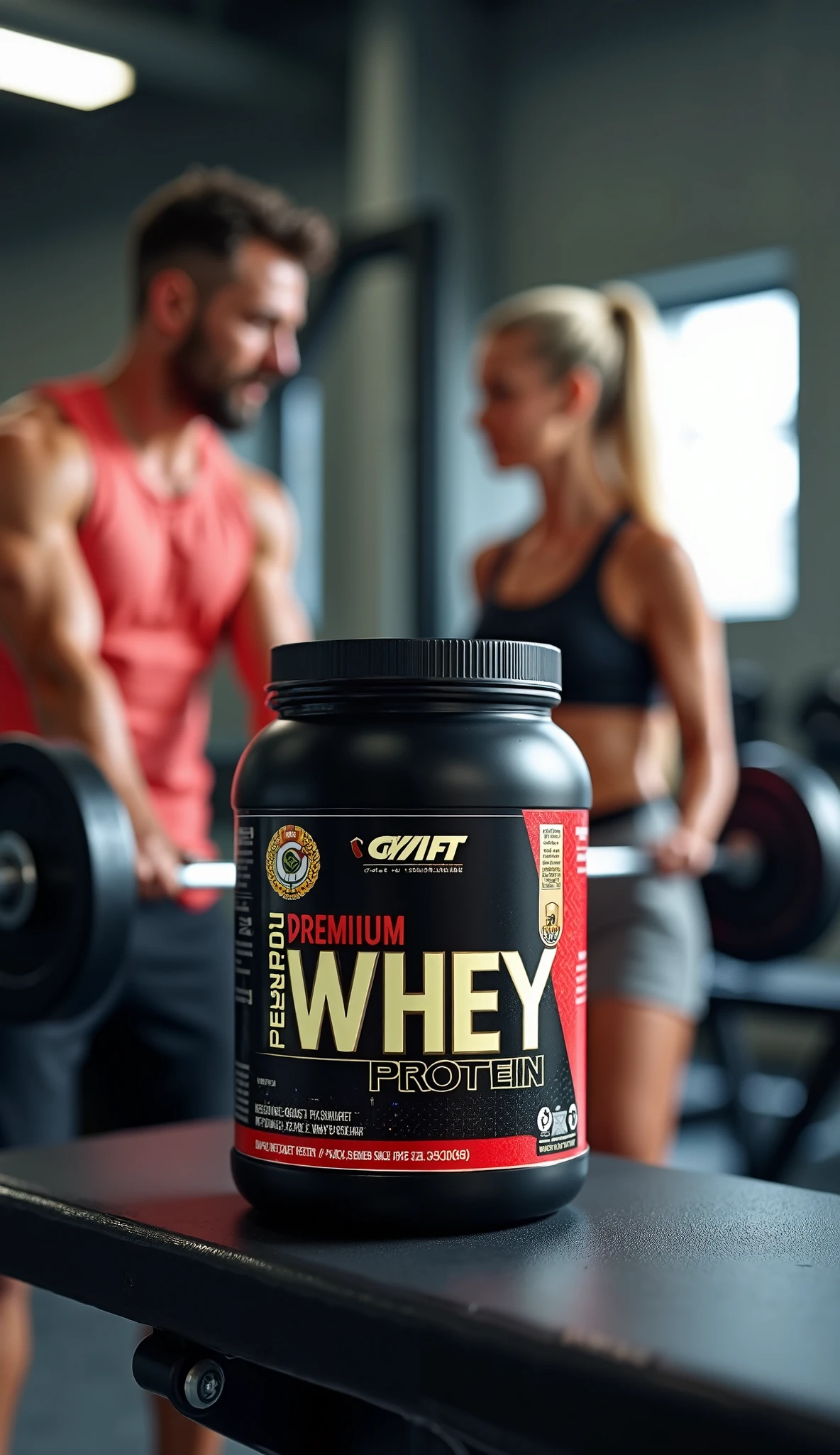 Crie um rotulo para sacos de whey protein