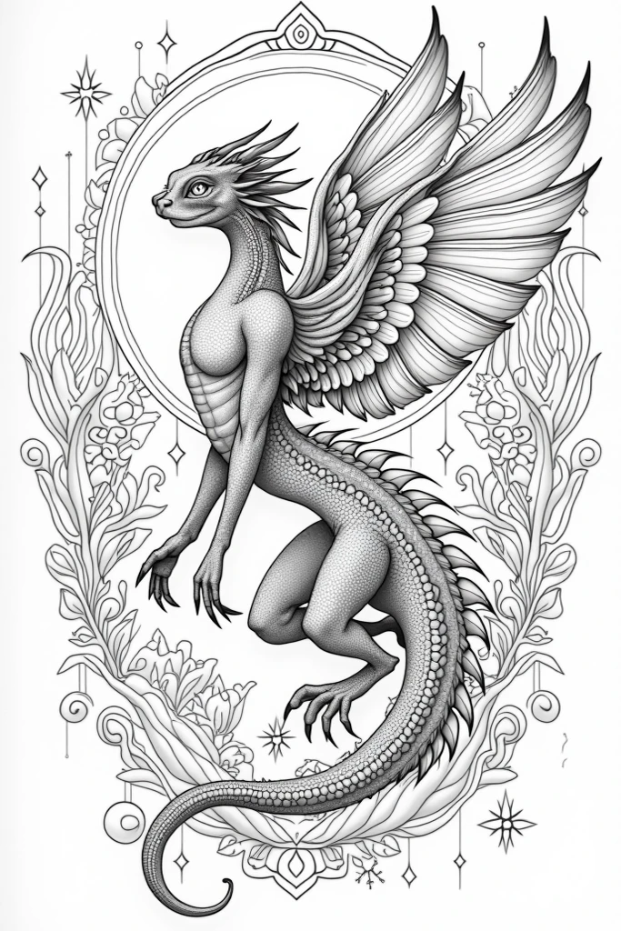 Coloring for adult coloring book without color - SeaArt AI