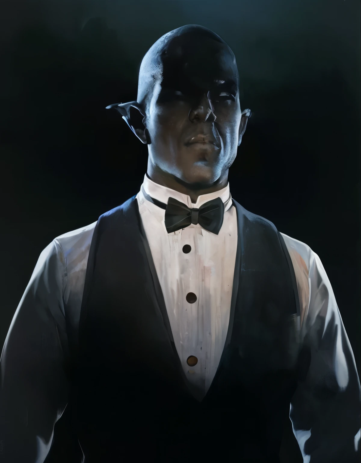 There is a man in a tuxedo and a bow tie - SeaArt AI