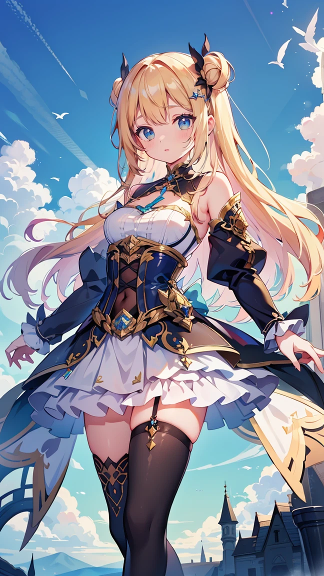 [navia(genshin impact)]:1.5,((masterpiece:1.5,highest quality,Highly detailed images,Beautiful images))(navy images、hold your hat、night scene、A town with an ocean view、The wind is blowing、Overall dim lighting、Backlight、A fantastic atmosphere、Thick Fog、Dust flutters),(Close-up image of navia)、(Cute Smile、Great cleavage、Exposing cleavage)
