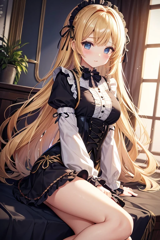 (((gothic))),  with decorations that highlight the vivid colors of the landscape  、 A fascinating scene , she was adorned with hair accessories、she is medium length,  wavy golden hair..。.。Super mini skirt with frills, sheの表情は自然だ,  Calm Expression  . she wore a frilly-sleeved miniskirt and a tight corset....、she&#39;  an off-the-shoulder white dress is nice  。,  creates a dreamy romantic atmosphere  . sheのポーズはリラックスしている, Back posture  、she is lifting her skirt with both hands。  white panties  。  camel toe  、 そしてsheは&#39;Turn slightly to the side, Back posture  、  creates a sense of meditation and meditation  . The background is vivid, Blooming flowers and intricate designs,  creates a dreamy romantic atmosphere  . 背後から差し込む自然光がsheの周りに柔らかな輝きを放つ...., The delicate details of the costume、A young woman standing .  wears delicate shoes  ....,  invite the audience to a world of dreams .  a woman standing in a courtyard wearing a dress and boots  , (((watercolor))), Beautiful animated art anime  , Beautiful animated art anime  work, Kschat Krentz Key Art Feminine, Gway's , Anime Art Nouveau, Detailed key animation art , Full body anime illustration , barrel , pixiv digital art  ,  Beautiful fantasy anime 