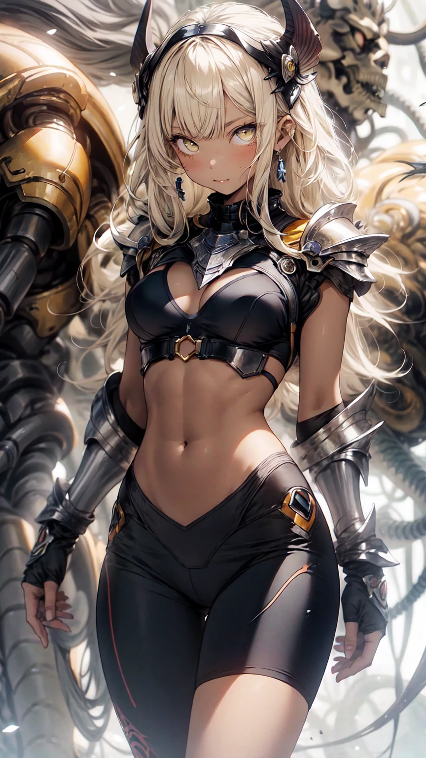 (Top quality, super details: 1.2), muscular body, toned body, abs of steel, anime style, cat ears girl, cheeky face, blonde hair, hair bobble, wincing, long eyelashes, solid circle eyes, fake animal ears, young face, light smile, ear blush, fangs, surrealism, cast shadow, anaglyph, stereogram, tachi-e, throw, atmospheric perspective, 8K, ultra-detailed, accurate, top quality, POP The world is at war, torn combat suits, wounded bodies.