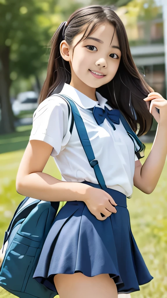  Ultra High Definition,   high definition  ,  retina, 
   twin tails,  masterpiece,   best quality, 
((((( Transcendental cute elementary school student  )))))、 ((( cute face)))、(((transcendental short skirt)))