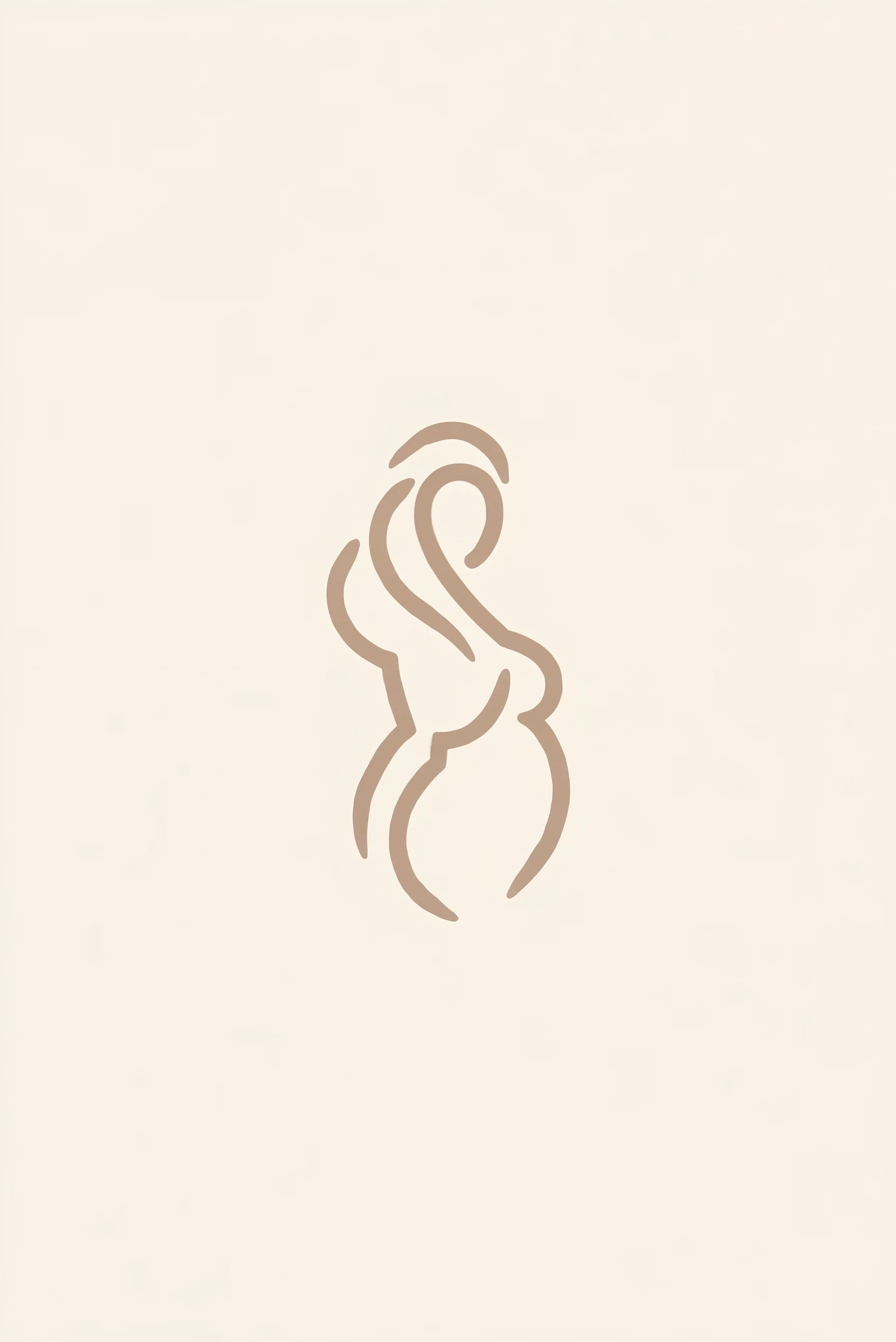 A silhouette logo that is a food brand and inside the bean is the silhouette of a chef another