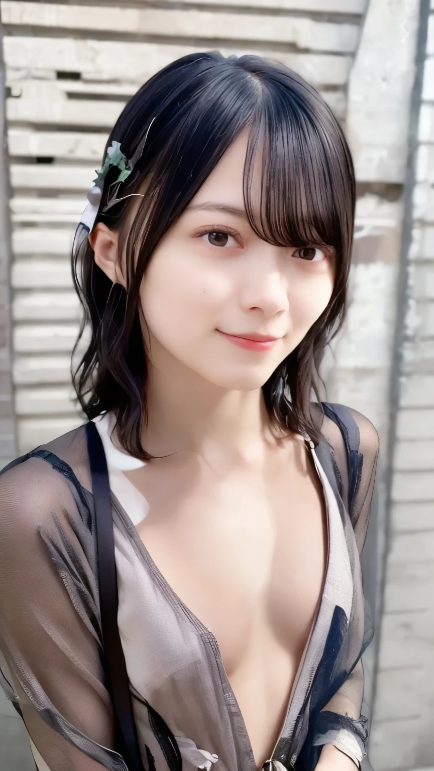 nsfw, ((Skinny Girl)), Young and slim gravure idol, (( one girl playing pranks)), ( Absurd:1.3),8k,(Detailed Photos:1.5),(Beautiful face and skin:1.3),( ultra high resolution:1.5),(Realistic:1.8),Symmetrical bright eyes,Well-groomed face,( ray tracing:1.3) , one girl playing pranks,  Japanese,masterpiece,  best quality, Advanced Details, Black Straight Hair, Movie Lighting,(balance:1.3),((whole body)), Small face, high definition ,  anatomically correct, whole body,