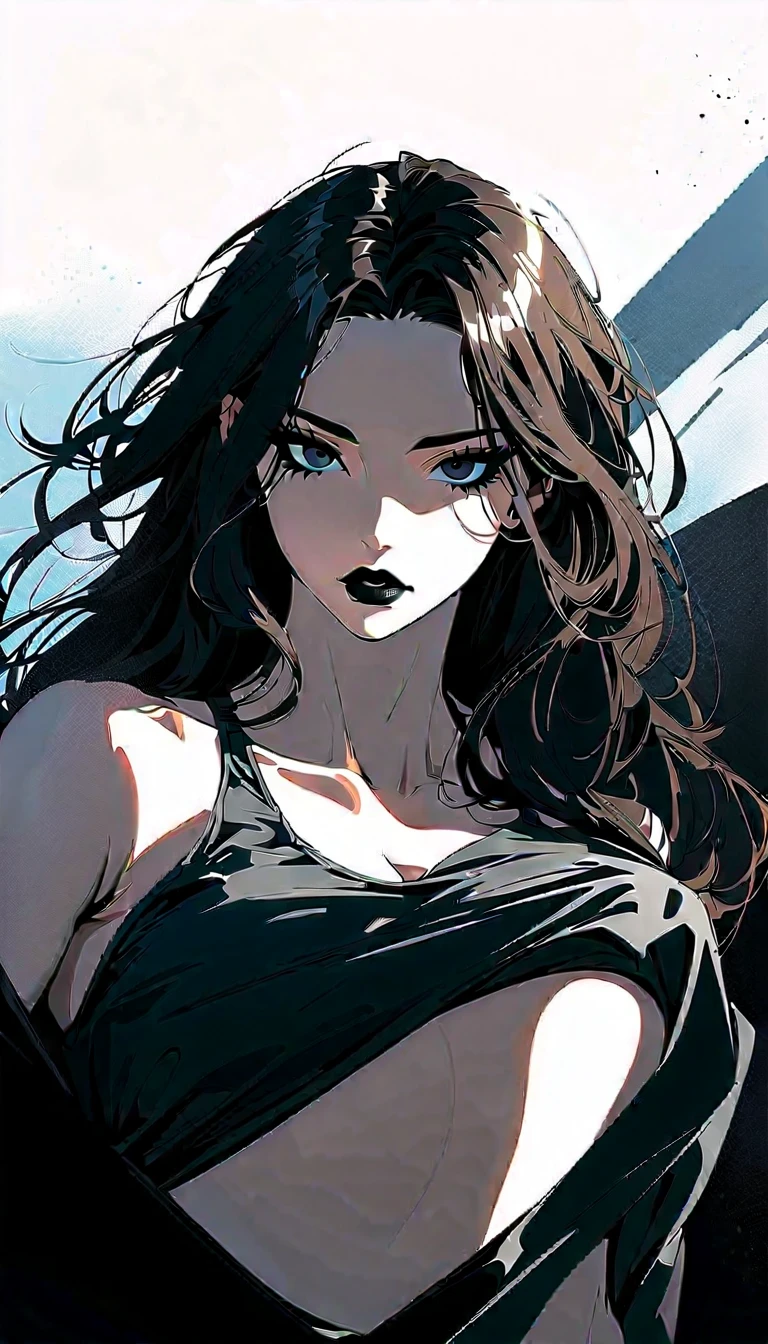 black and white tones:1.3, masterpiece, best quality, tradition chinese ink watercolor paintings:1.2, use thick and light inks to create light and dark changes and layers, a beautiful 20s french model, ultra detailed face