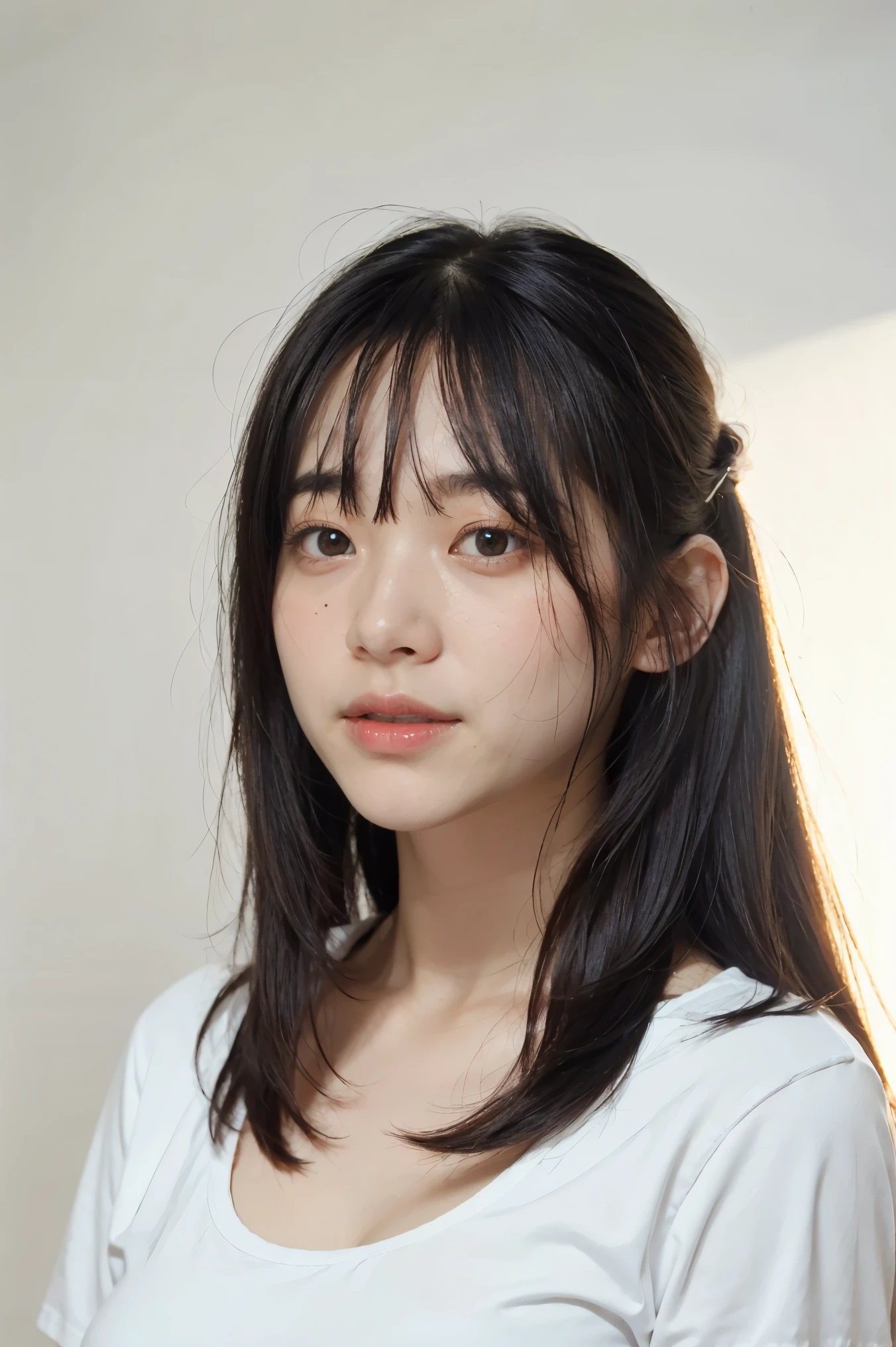 (1 girls 17 years old, long hair, japanese, Eyes are brown,
