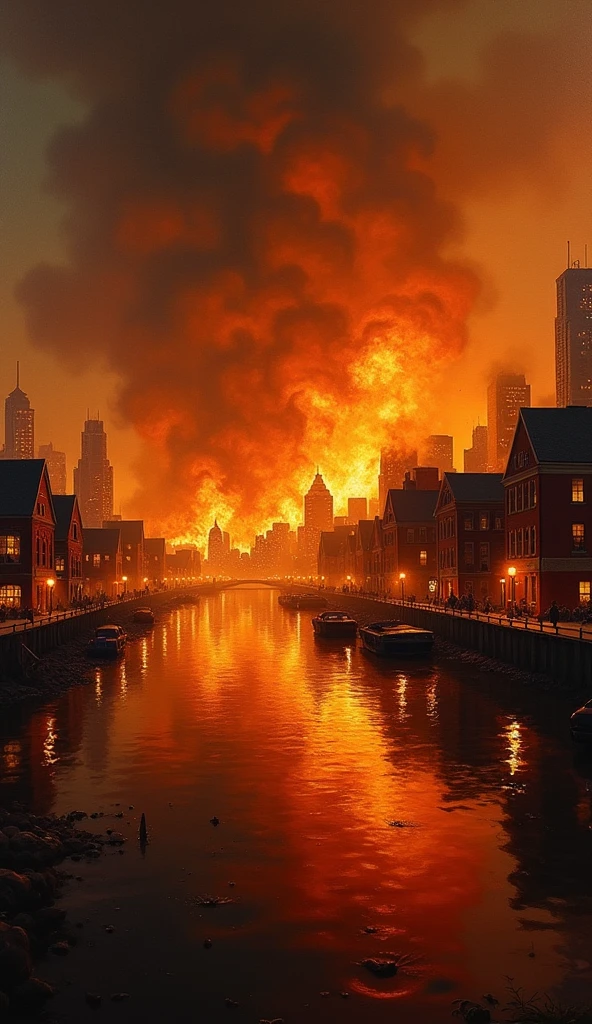 extremely stressed anime dog:human, drinking coffee in a building on fire in the background, masterful playing card border, random Colorful art, oil painting, blue yellow colors, light purple and violet additions, light red additions, intricate detail, splash screen, 8k resolution, masterpiece, artstation digital painting smooth veryBlack ink flow: 8k resolution photorealistic masterpiece: intricately detailed fluid gouache painting: by Jean Baptiste Mongue: calligraphy: acrylic: watercolor art, professional photography, natural lighting, volumetric lighting maximalist photoillustration: by marton bobzert:, complex, elegant, expansive, fantastical, vibrant