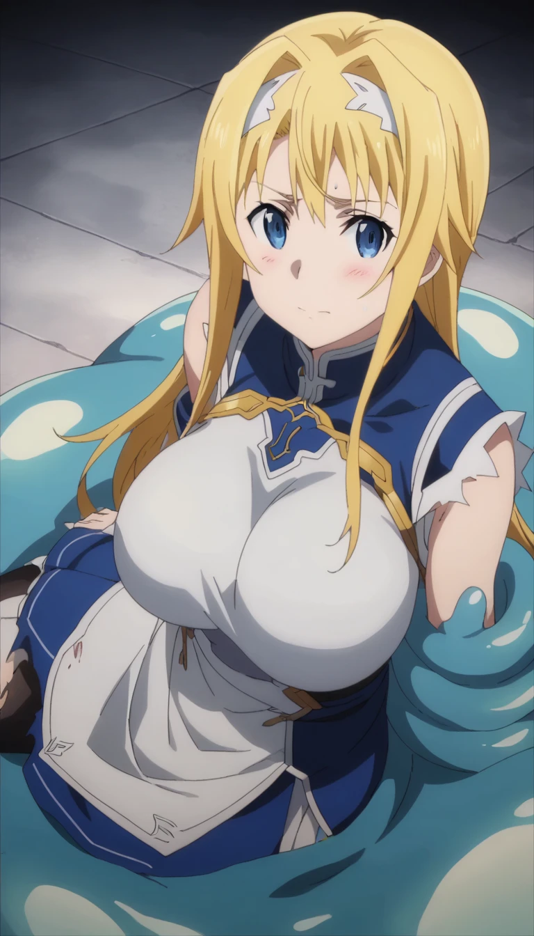 score_9, score_8_up, score_7_up,,BREAK source_anime, from above,,breast high view,Dutchangle, standing,,upperbody,sitting,selfie, 1girl, celes chere, final fantasy.blonde hair, blue eyes, (ultra micro bikini,green bikini),large breasts,cleavage,pointy breasts,areolae peek,, white cape, vambraces,bracer,  very long hair, bangs, closed mouth,(tundere,,bulsh), (best quality),(aesthetic,very aesthetic),masterpiece, highres, (anime screenshot:0.5),,graceful posture,lean but curvy body, slender waist, round hips, willowy limbs,