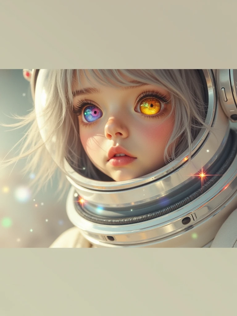 A cute roblox ??? with space background
