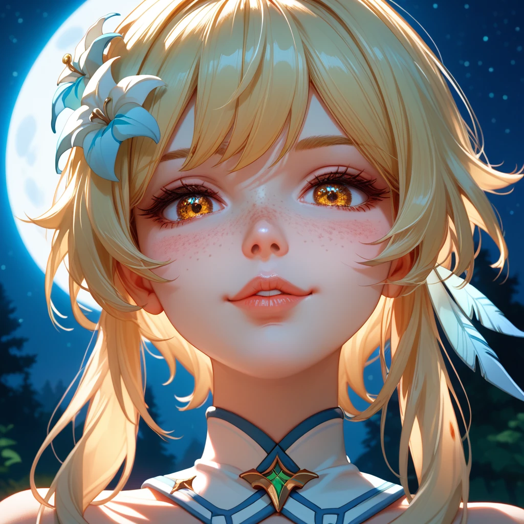 1 girl, golden ship \(Uma Musume\), Uma Musume, silver hair, (safe:1.5), (masterpiece:1.2),(Best Quality:1.2),The newest one, generated by AI, intricate details, (pixiv:1.3), (bishoujo:1.2), beautiful face, Perfect skin, very complex face, Extremely detailed CG unity 8k wallpaper, (Generated AI), (Realism), art station hd, slim figure, particle effects, busty, pretty eyes, (adolescent:1.2), blarky ( Beautiful caucasian woman, very long hair, (platinum white hair:1.4), hair between the eyes, (yellow eyes:1.3), White skin, (big breasts), Highlight the eyes, (age 16 years:1.3), tall woman, expressive face, attractive appearance, attractive face, perfect body), (eyeliner:1.0), BREAK (bikini verde :1.2), (clavicle), (beautiful night sky:1.1), (Sunset, Sunset glow:1.1), sunlight, sparkling, (head to thigh:1.2), ( smile ), messy hair, ultra detailed, illustrations, (Conceptual art:1.1), (looking at the viewer:1.1), (limited tone:1.05), (4k wallpaper:1.05), (cinematic light:1.1), (beautiful detailed eyes:1.2), (all intricate:1.05), (Light rays:1.1), cowboy shot, Chapped lips, charming smile, (seductive position:1.2)