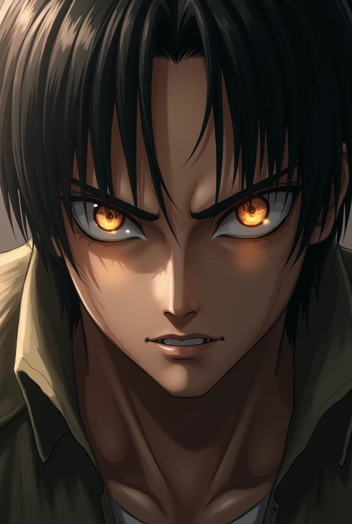 You can take a more realistic picture of Eren in attack on the Titans like in the anime
More realistic

