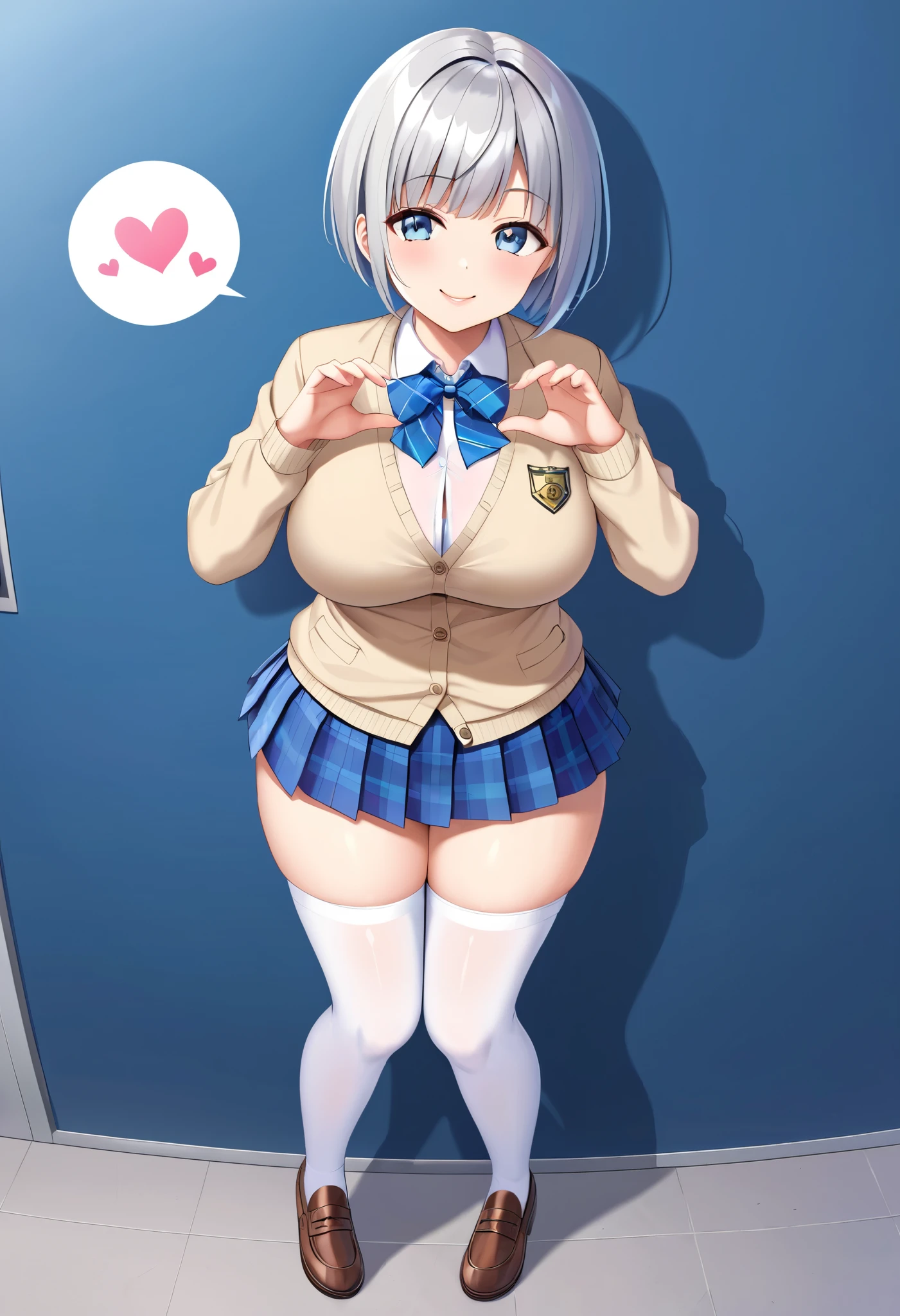 masterpiece, best quality, 1girl, uzaki hana, grey hair,  short hair, hair between eyes, bangs, blue eyes, skin fang, black , (bracelet:0.7), naked, , large breasts, lo, open mouth, , pink nipples , bending down 
, screaming solo, , looking at viewer,  , massive breasts ,   , hearts , blushing ,  ,   , pink heart , naked ,  , blushing ,  , pussy , steamy , smile , naked , wet pussy , black background, skirt , school girl outfit ,  massive booty , view from the back ,   , huge booty , standing up bending down , bootyhole , full body , bootyhole open 