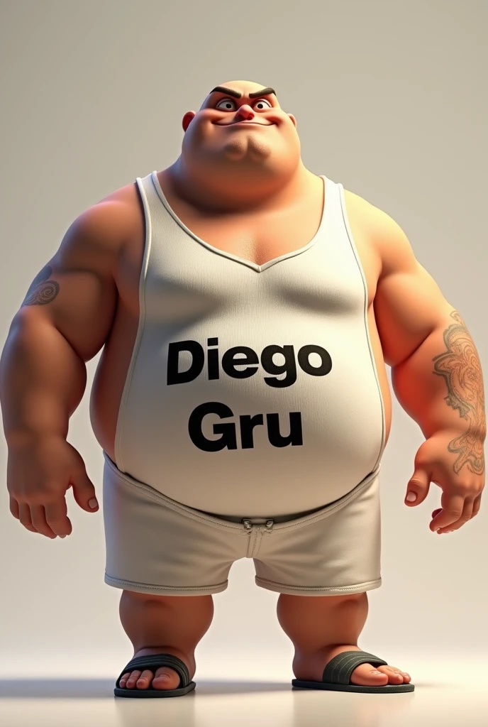 create a fat white friend who on his shirt says matias