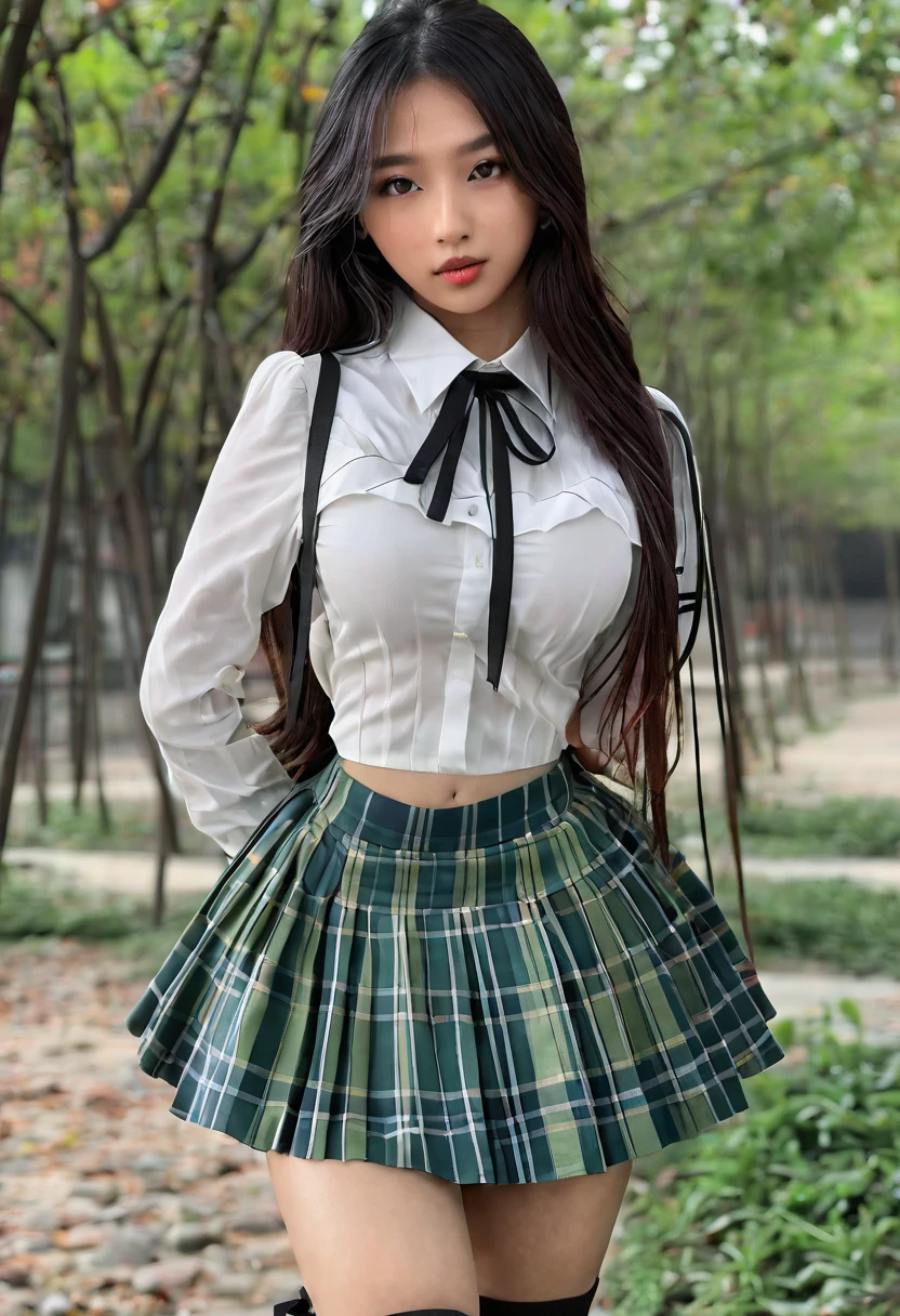 (best high quality:1.5), work of art, ((Photorealistic, realistic, Cannon EOS 5D Mark IV)), (8k), extremely detailed, (High details:1.4), solo, ((HotLexi)), (Korean Ulzzang girl with 24 years old), ((skirt)),