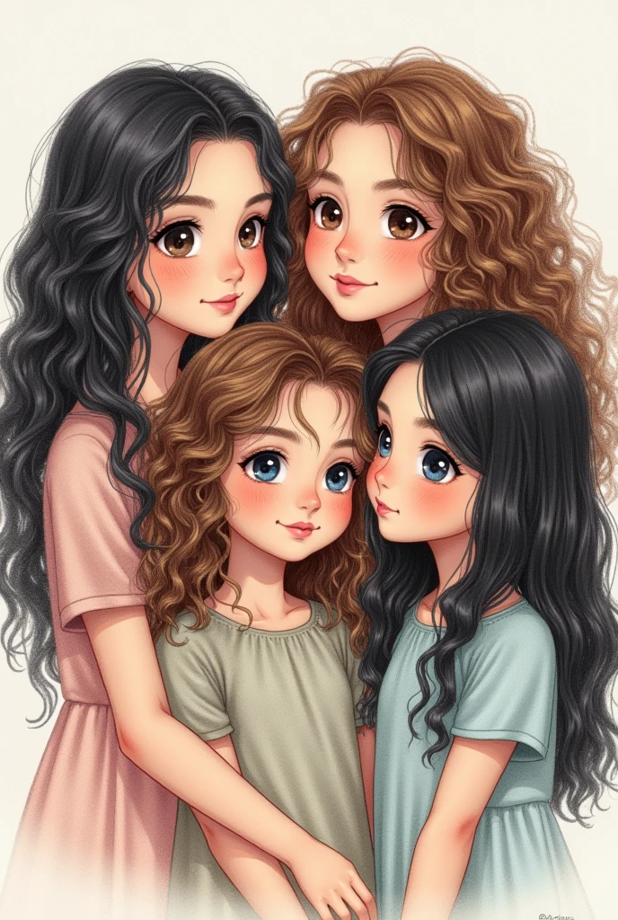 girl, tousled curly brown hair, skin very white, Brown eyes, reading a book