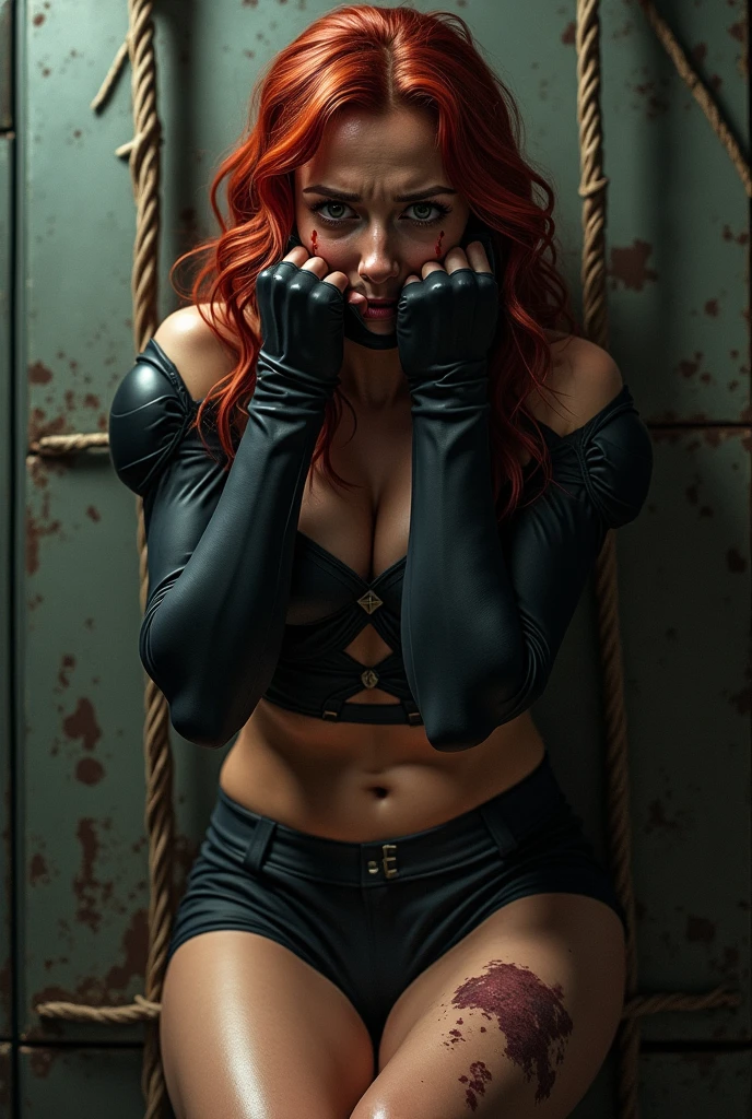 Sansa stark game of thrones medieval in chains tied up with ropes bondage BDSM gagged punishment sexy silk thong tits out 
