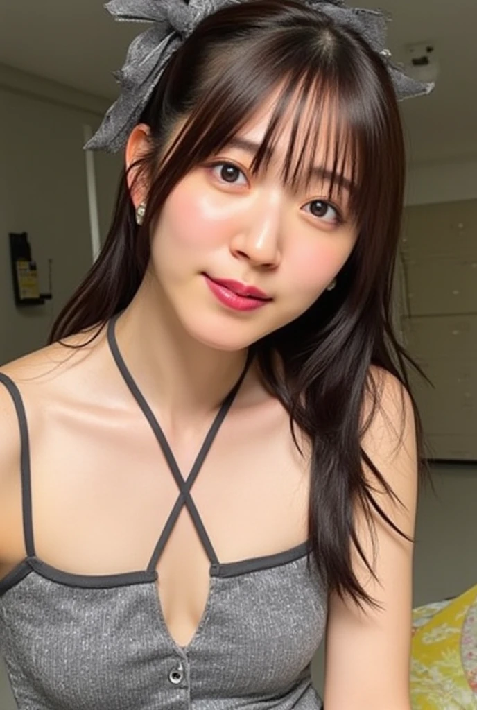 (Idols singing while doing cute poses on stage:1.3), ( Enhances the beauty of skin texture :1.1),(( extremely accurate anatomy:1.0)), ( Enhances the beauty of skin texture :1.1), Clean, glowing skin, mesh, thin:1.2, (Realistic:1.3), Realisticなライティング, (  smoother lighting  :1.05), 32K,  1 Japanese woman in a Go class, fine grain,  detailed face , ( film grain:1.1),( Highlight Your Body Line :1.1),  high definition ,  Natural Look , Kind eyes, Improves hair quality, Subtle light and dark, Transparent muscles,  Graceful Posture,   beautiful eyes ,  vivid details , Soft light reflection, Beautiful contours, Delicate skin tones, Thin hair , images of cute japanese women,