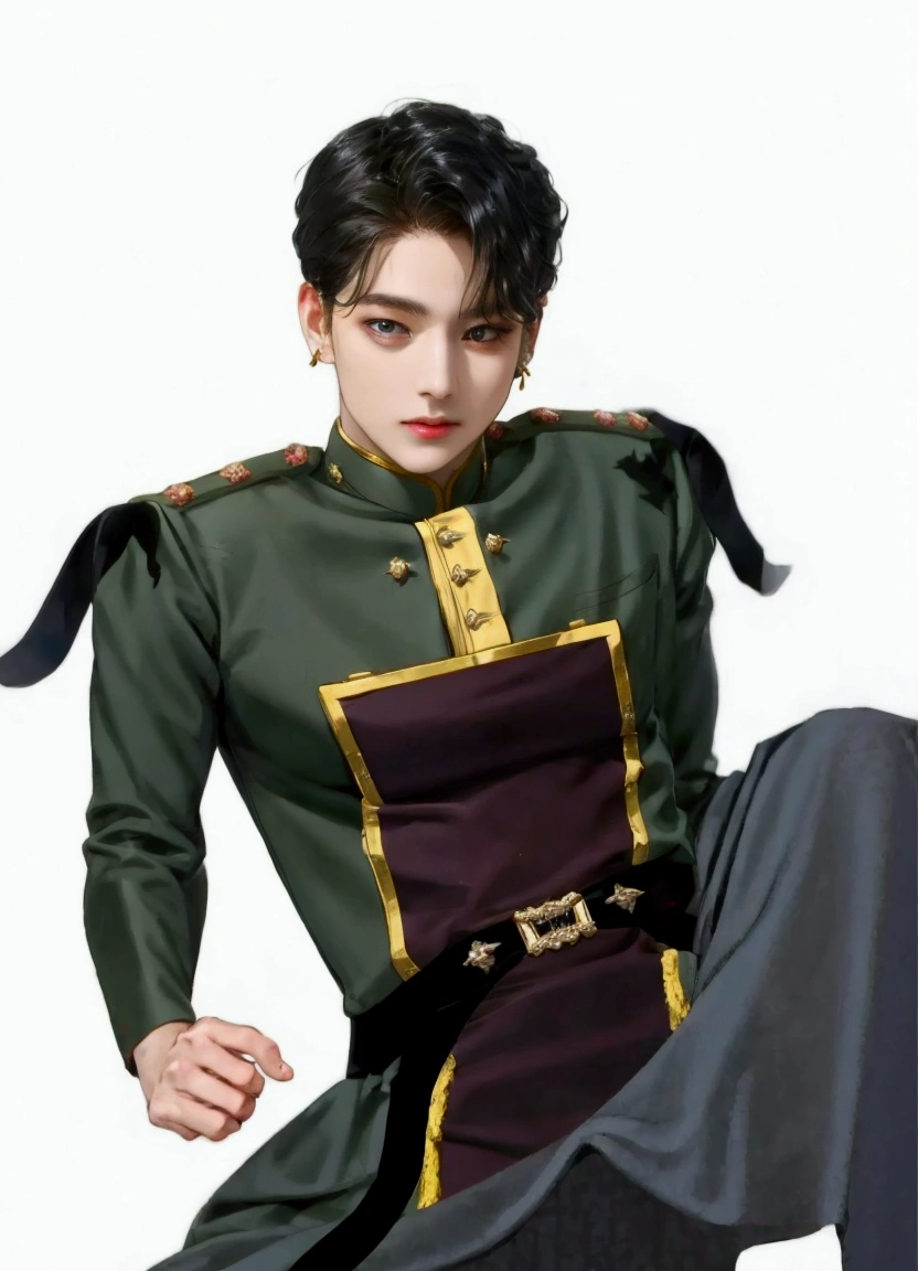 Army costume style. fancy. 